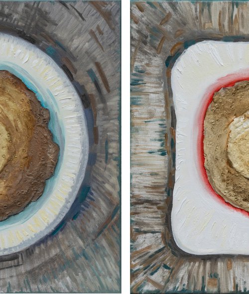 The Earth on a Plate (2Pieces) by Lilit Vardanyan