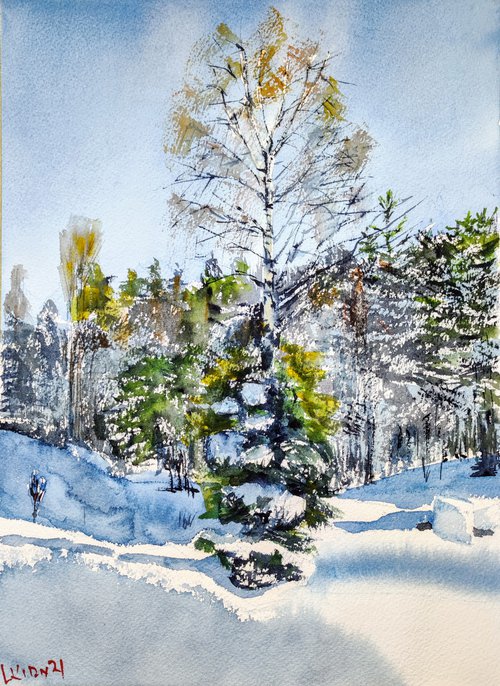 The Forest Raised a Christmas Tree by Leonid Kirnus