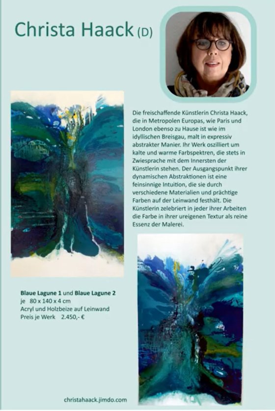 ABSTRACT SEASCAPE BLUE 1