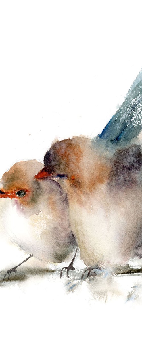 Pair of birds by Olga Tchefranov (Shefranov)