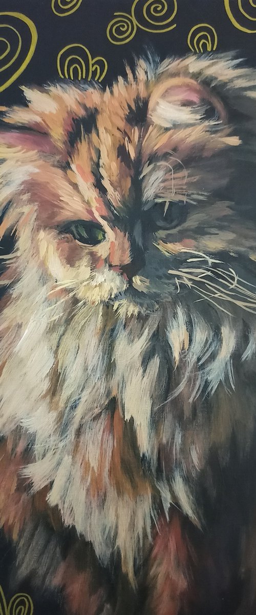 Smoothie cat by Alona Vakhmistrova