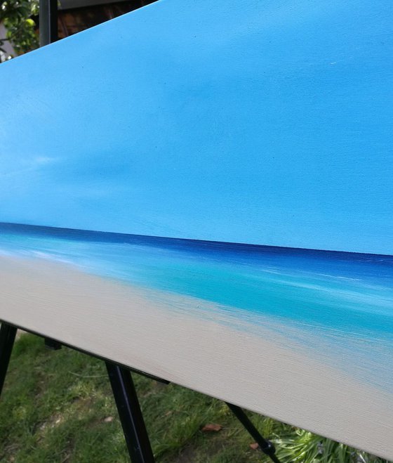Beside the Seaside 5 - Blue, Panoramic, Cornwall, Scotland, Coast, Seascape