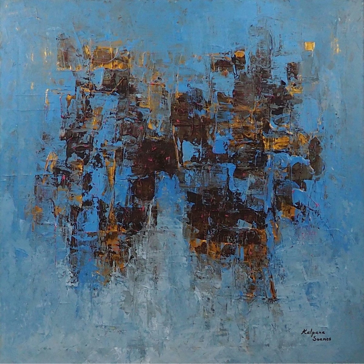 Flowing Peace By Kalpana Soanes, 39 X 39, Artwork For Sale On Artfinder