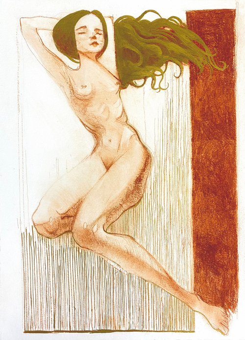 Female figure sketch #9 by Sofia Moklyak