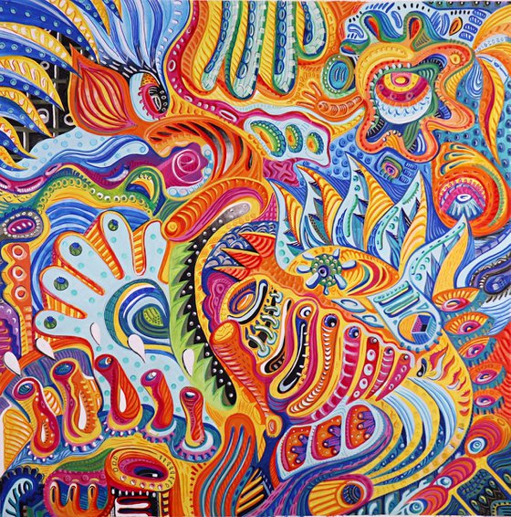 COLOR ORGASM 140x140cm