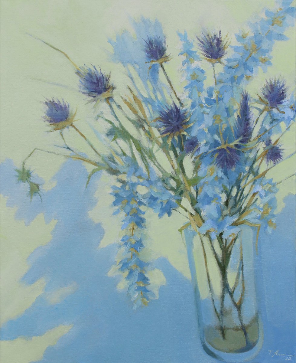 Bluebell Flowers. Summer Bouquet. by Tatiana Alekseeva