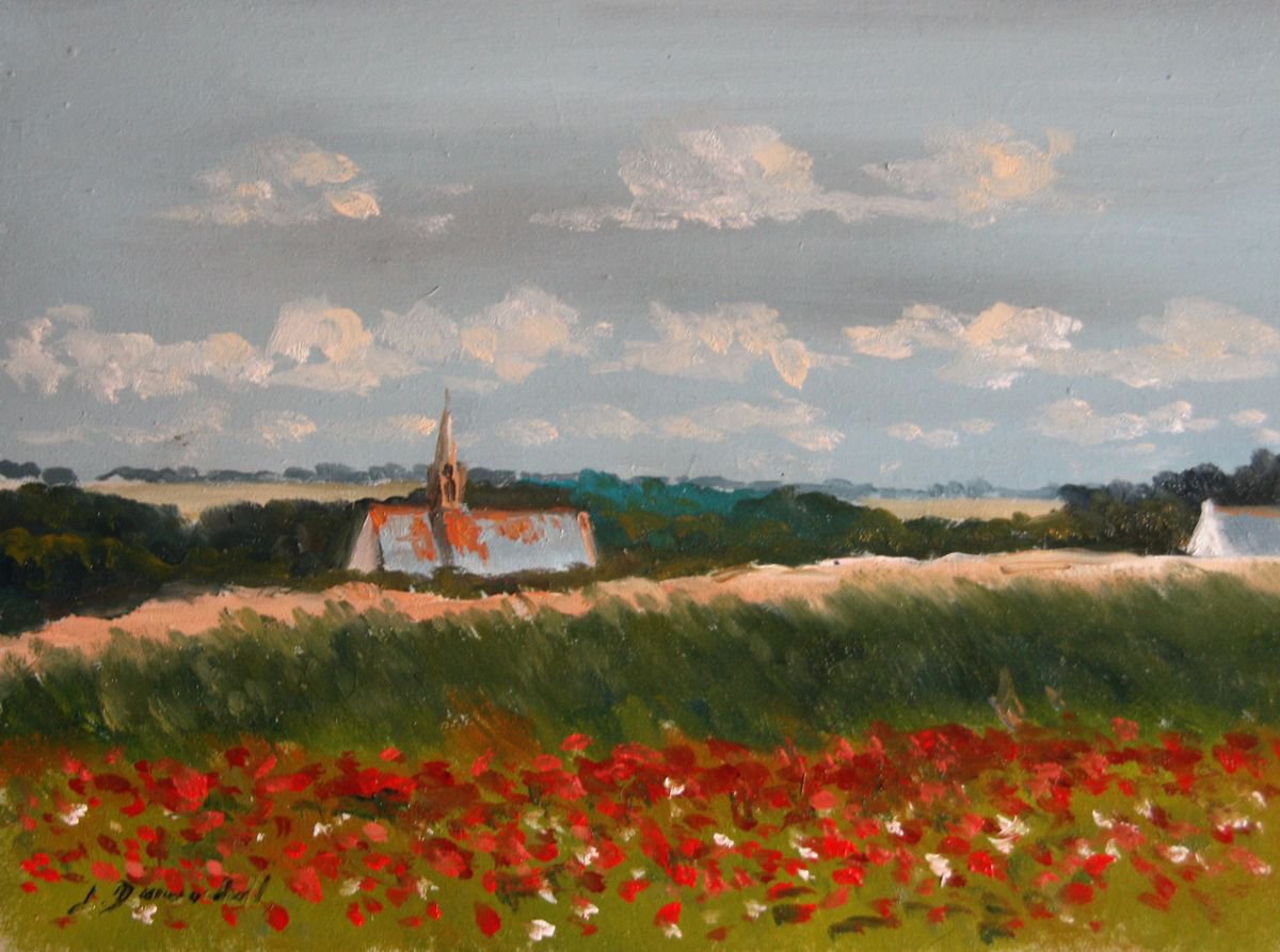 Field poppies at Saint Vio by Jos� DAOUDAL