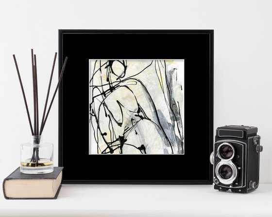 Doodle Nude 12 - Minimalistic Abstract Nude Art by Kathy Morton Stanion