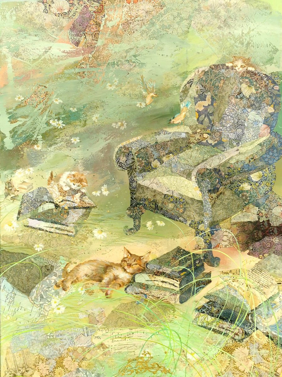 Alice`s green armchair by Inessa K