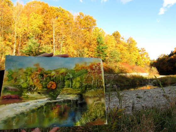 Autumn by the creek