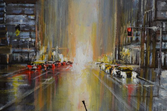 ORIGINAL OIL PAINTING "AFTER THE RAIN"