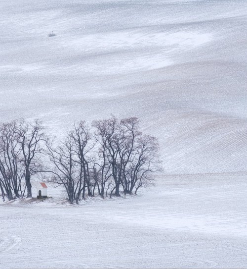 Saint Barbora Chapel in winter by Pavel Oskin