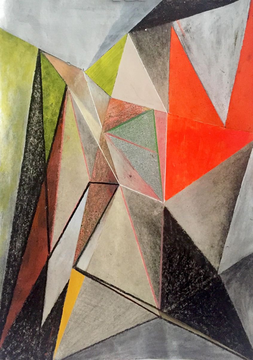 geometric study 5 [broken wings] by Nancy Marisa Arlt