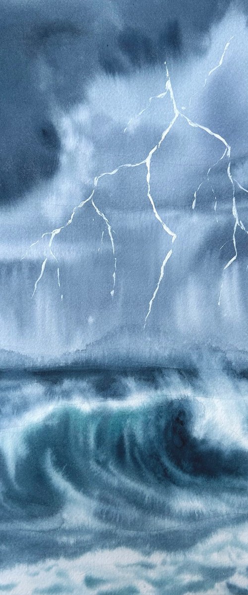 Thunder over Water by Oksana Shvachka