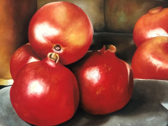 Still Life With Pomegranates