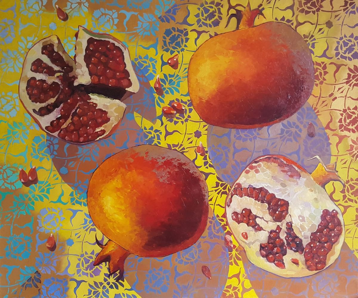 Pomegranates by Andrii Roshkaniuk