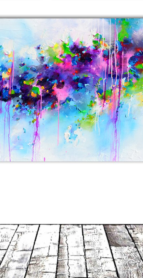 Fresh Moods 66 - Large Abstract by Soos Roxana Gabriela
