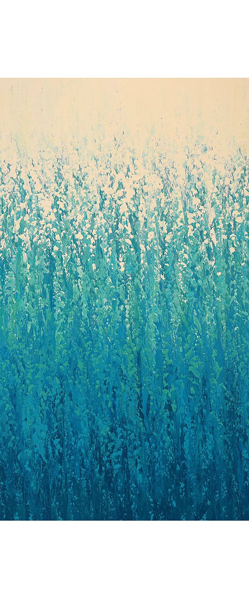 Blue Water Flow - Seascape by Suzanne Vaughan