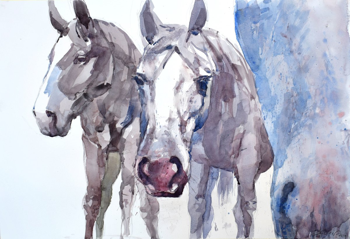 Three horses (70x50)