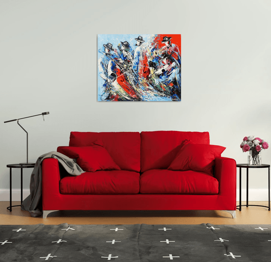 Jazz Band on Canvas