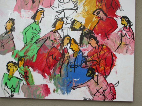 People in gallery