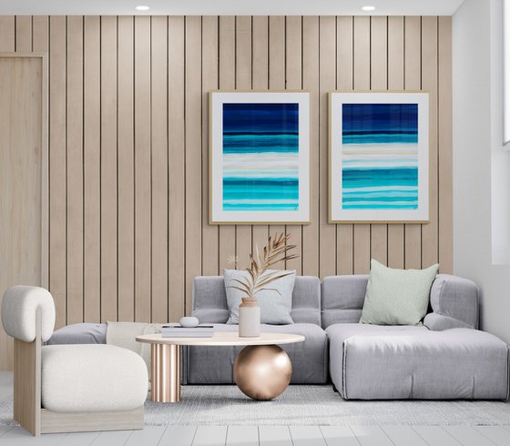 Ocean Quiet. Diptych.