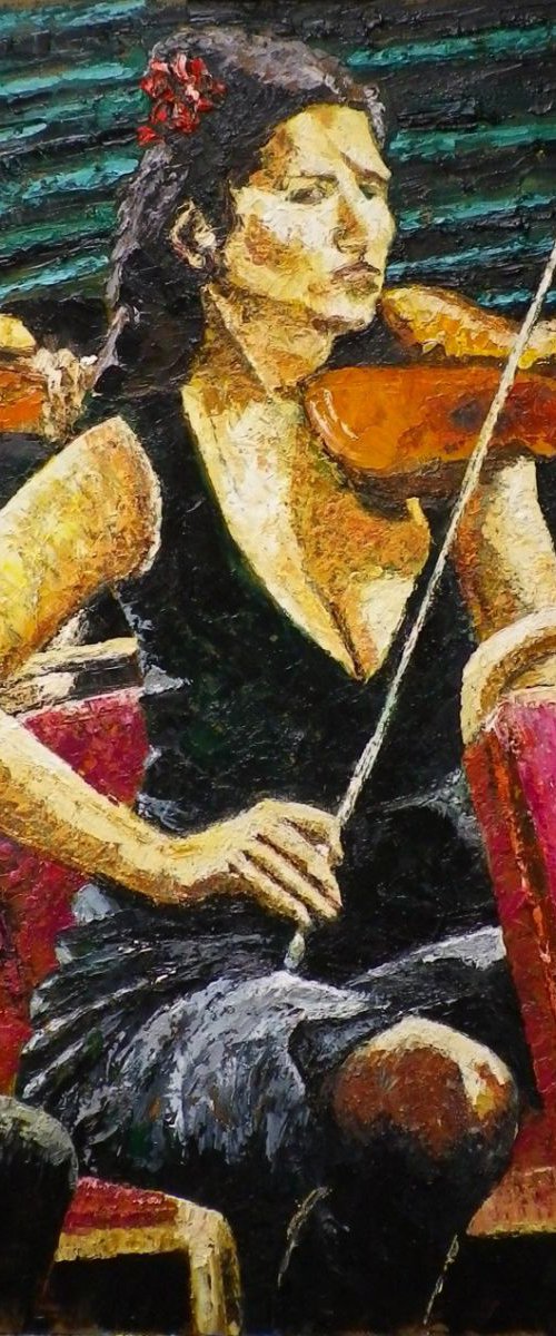 Violinist from the Divan Orchestra by Richard Meyer