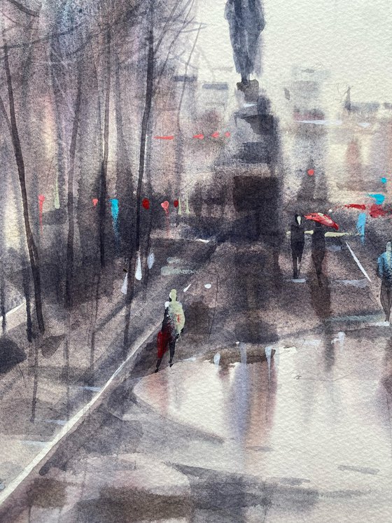 The Square in Grey Light