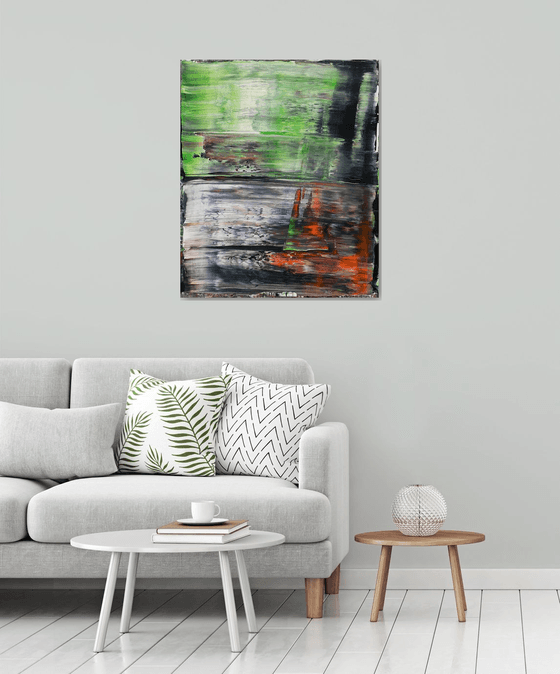 "Pretty Toxicity" - Original PMS Abstract Acrylic Painting On Canvas - 30" x 36"