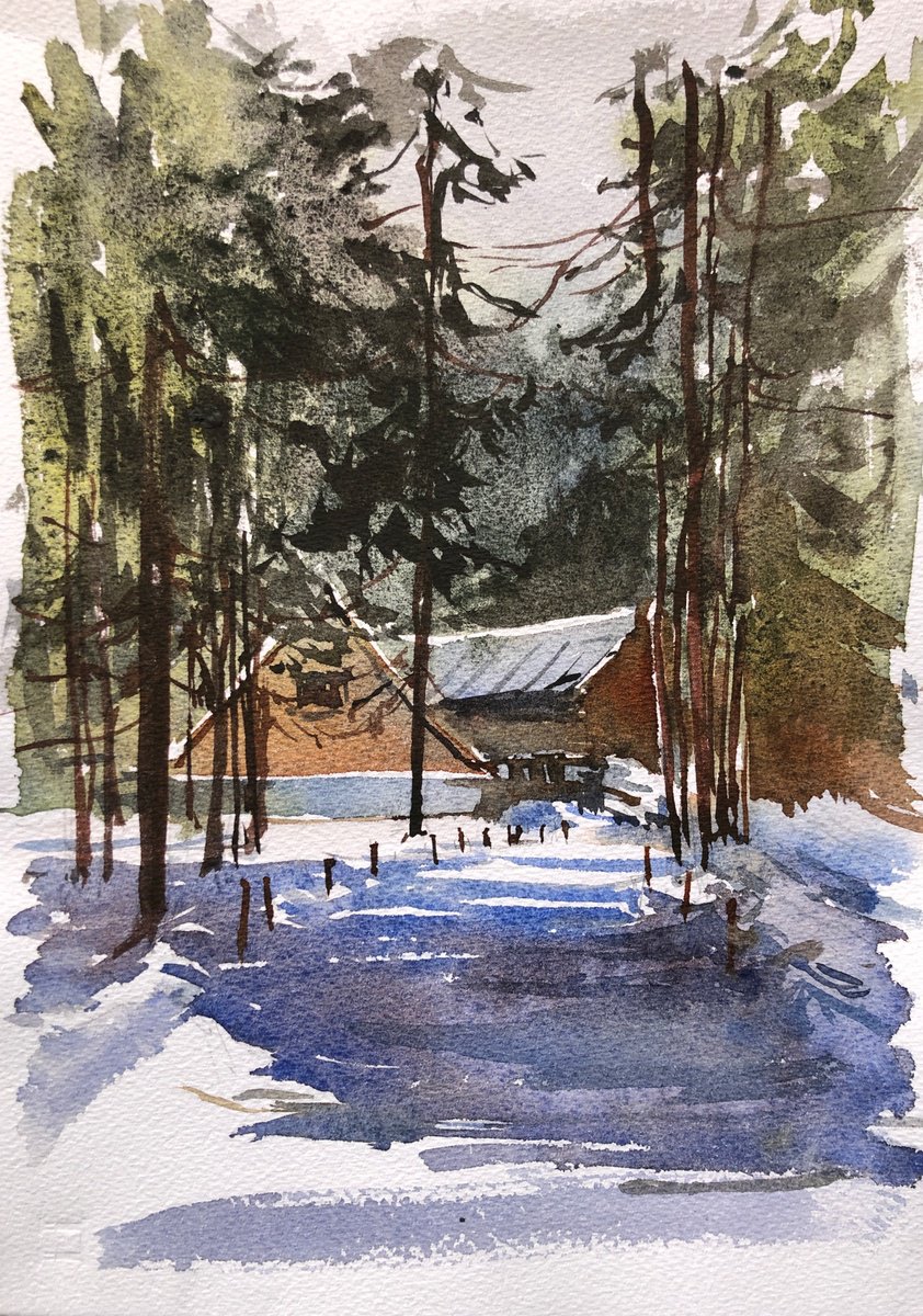 Watercolor 54 by OLGA BELOBORODOVA