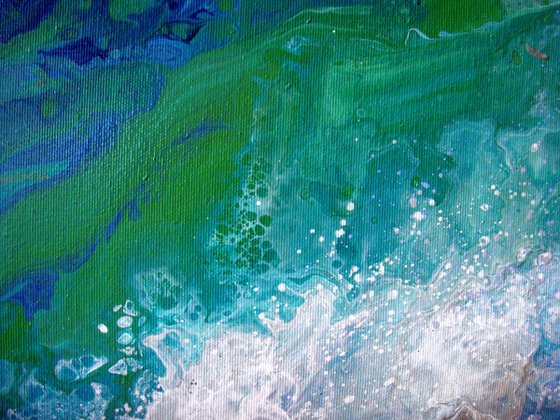 Seascape “Blue Turquoise Sea”  LARGE Painting