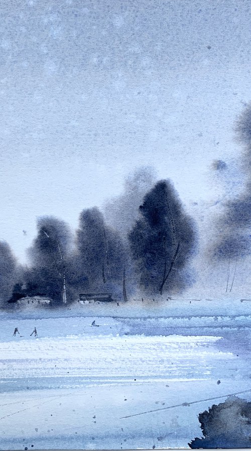 Windy winter by Eugenia Gorbacheva