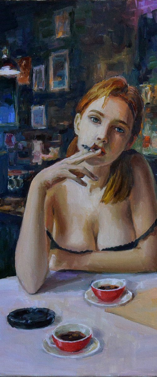 Coffee and Unspoken Words by Vachagan Manukyan