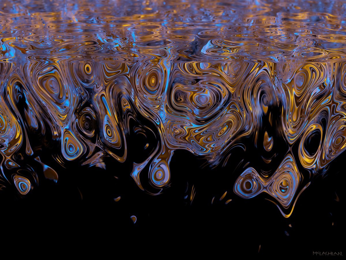 Organic Giclee Print , Liquid Cosmos #1 By Scott Mclachlan, 63 X 47, Artwork For Sale On Artfinder