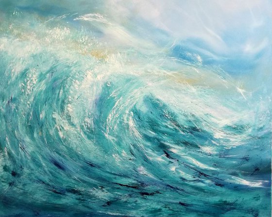 Surf's Up - XL, Wave Art, Seascape,