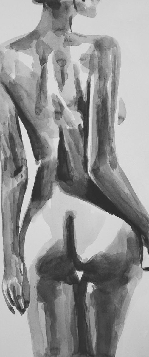 Nude #003 ID / 42 X 29.7 cm by Alexandra Djokic