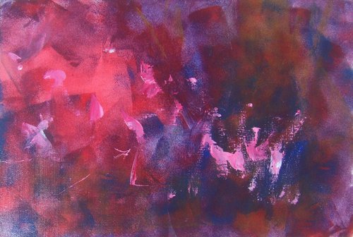 Purple fuzzy abstraction. 60X40cm. by Vitaliy Koriakin