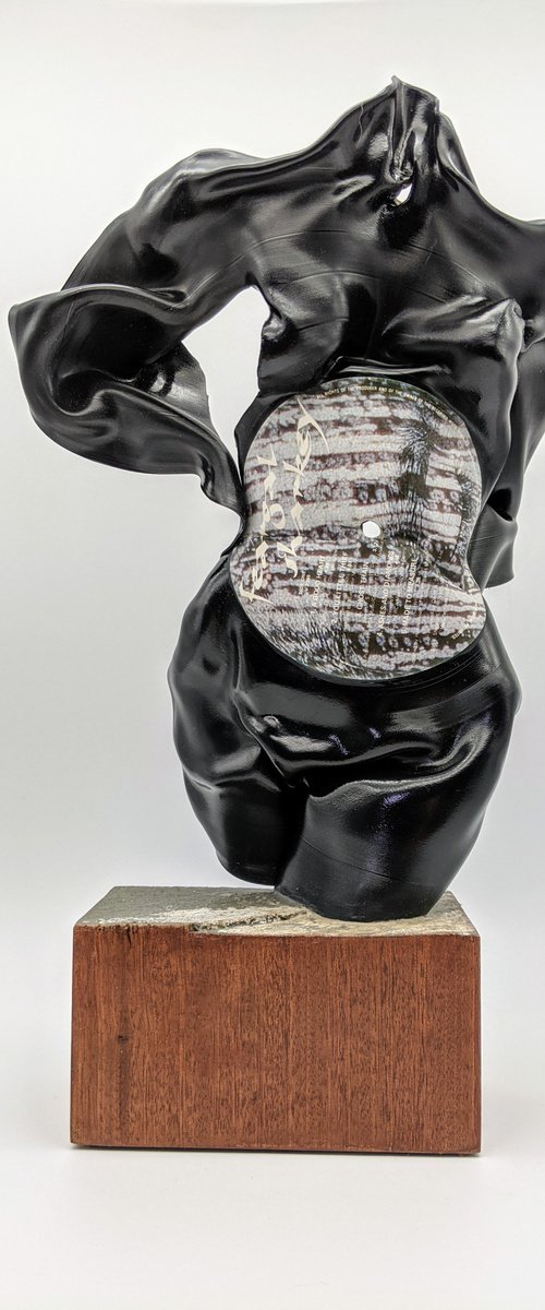 Vinyl Music Record Sculpture - "Ashes And Diamonds" by Seona Mason