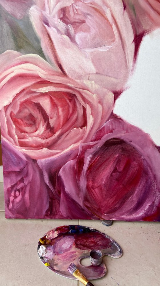 DAWN OF ROSES 150/100cm