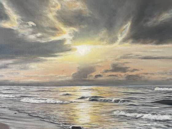 Ocean in the evening