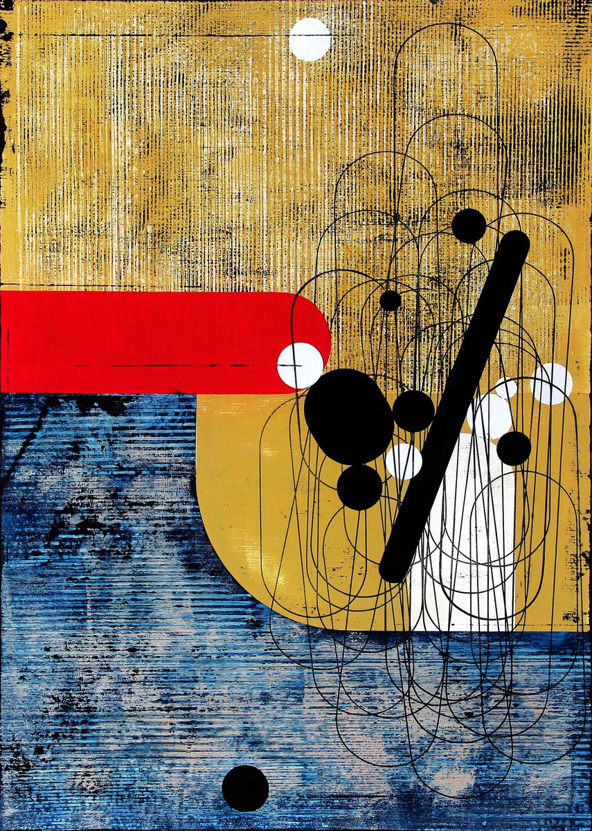Expressive Painting , Abandoned Territory 7. By Petr Strnad, 20 X 28, Artwork For Sale On Artfinder