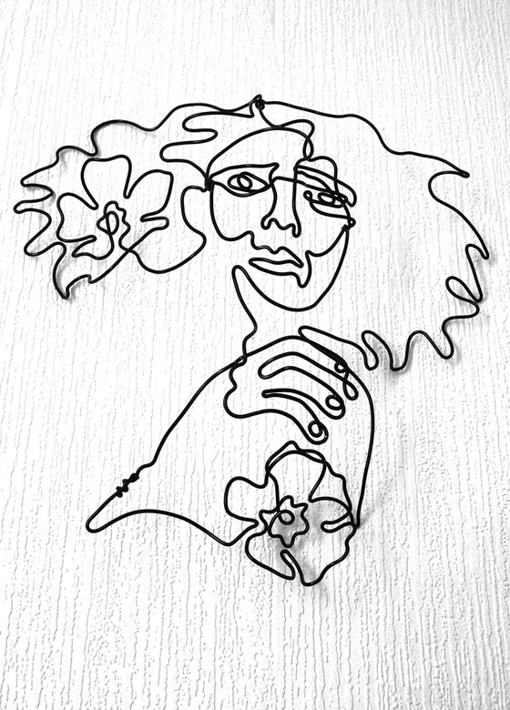 Lady with Flowers