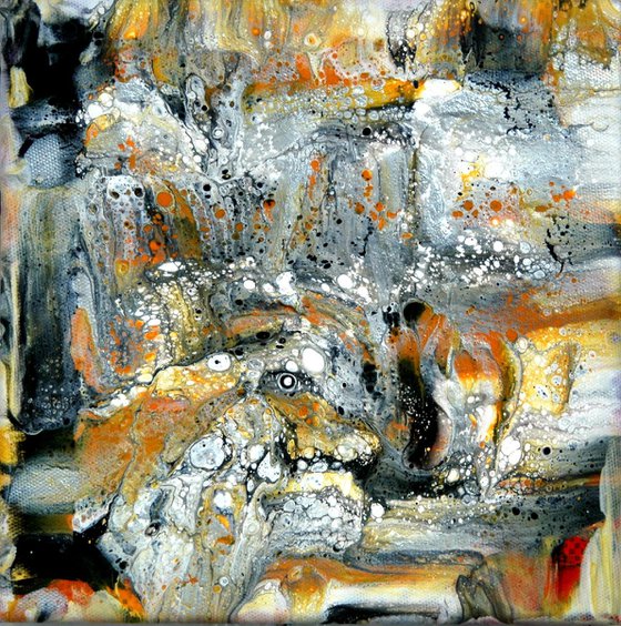 Abstract on canvas 140 (4 paintings 80x20x2cm)