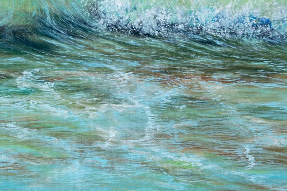 Ocean Waves Oil Painting