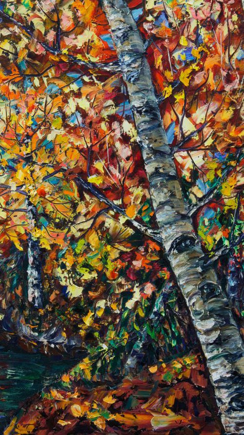 Autumn Breaks (Reserved for Mike) by Lena Owens at OLena Art