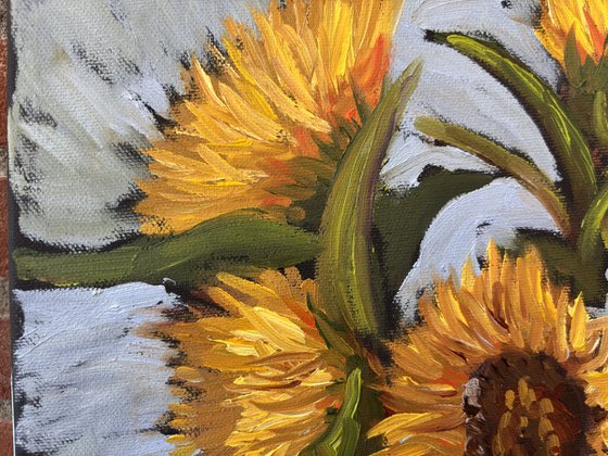 Vibrant Yellow Sunflowers