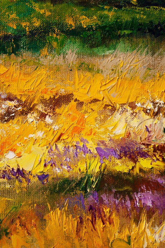 Abstract landscape .Sunny landscape