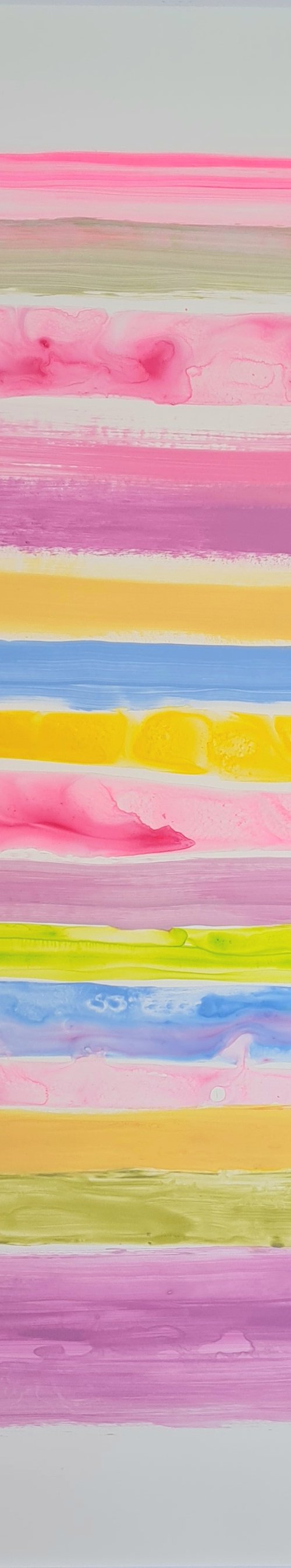 Happy Stripes Pink by Wioletta Gancarz