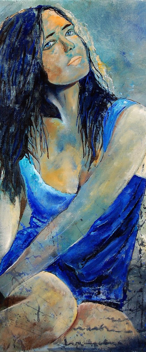 The blue dress by Pol Henry Ledent