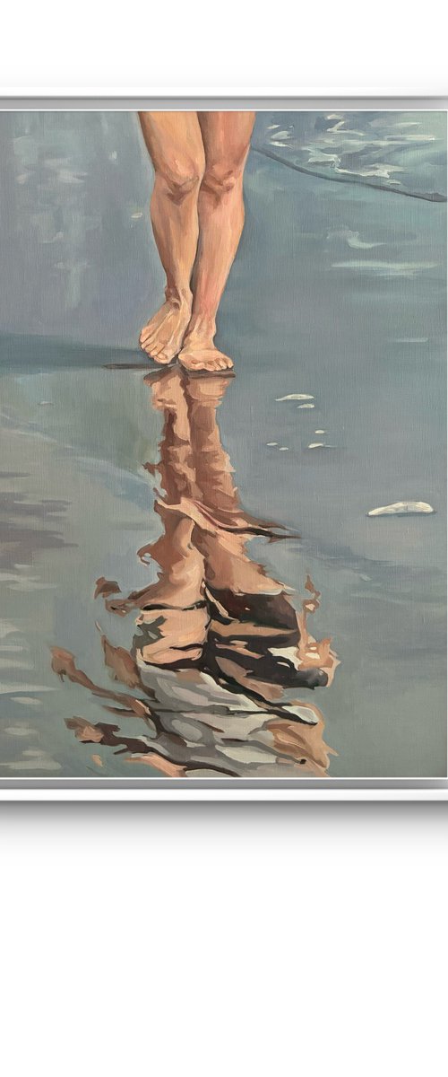 Sea coast. Reflections by Guzel Min